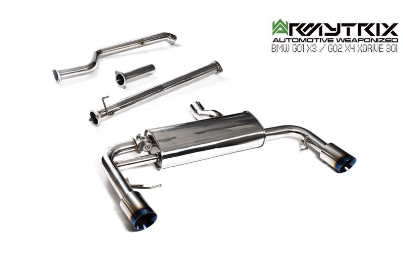 bmw x3 xdrive30i armytrix cat-back exhaust system