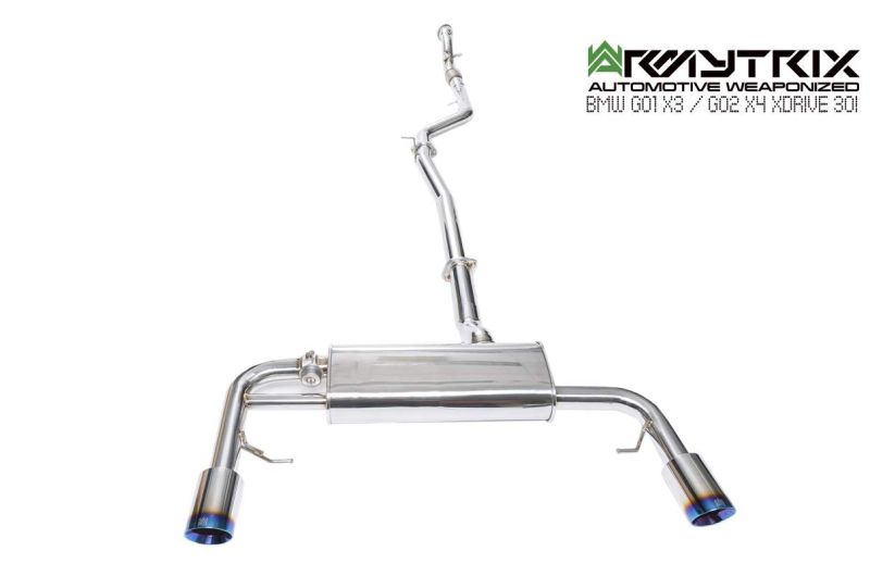 bmw x3 xdrive30i armytrix cat-back exhaust system