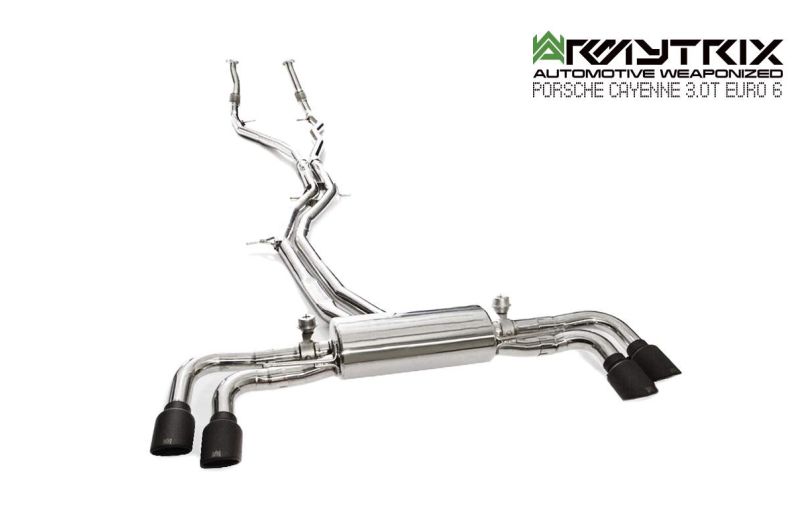 porsche cayenne E3 3.0T euro 6 armytrix valvetronic exhaust