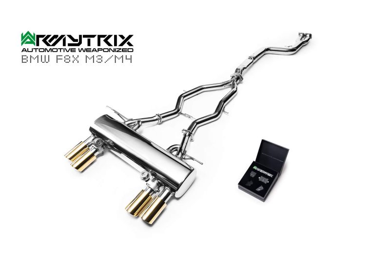 BMW F80 F81 F82 F83 M3 M4 armytrix single pipe valvetronic exhaust