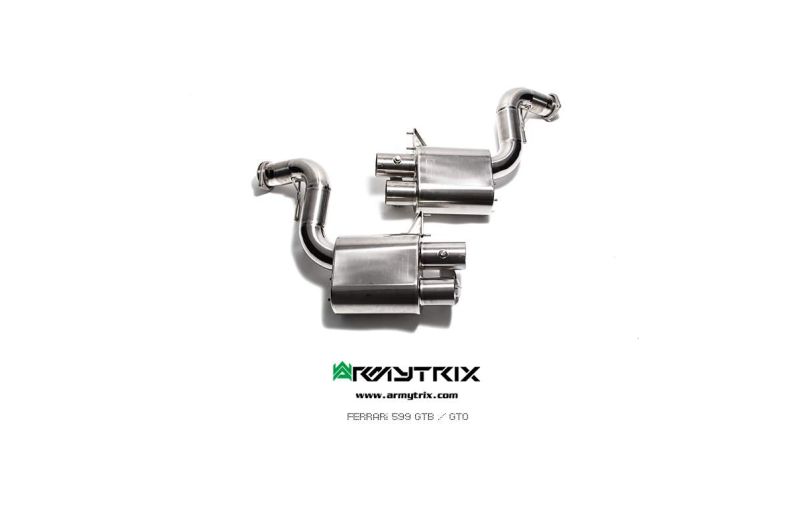 ferrari 599 gtb gto titanium armytrix valvetronic exhaust