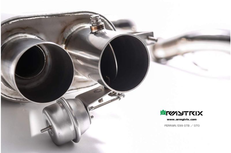 ferrari 599 gtb gto titanium armytrix valvetronic exhaust