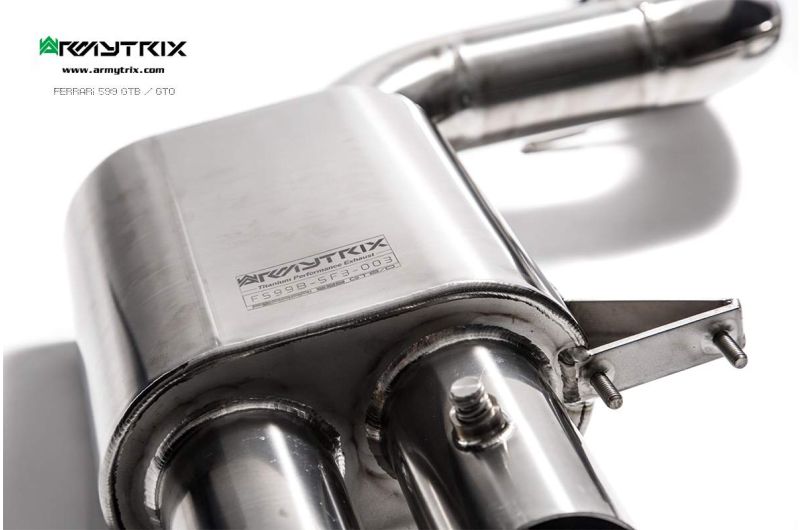 ferrari 599 gtb gto titanium armytrix valvetronic exhaust