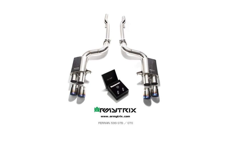 ferrari 599 gtb gto titanium armytrix valvetronic exhaust