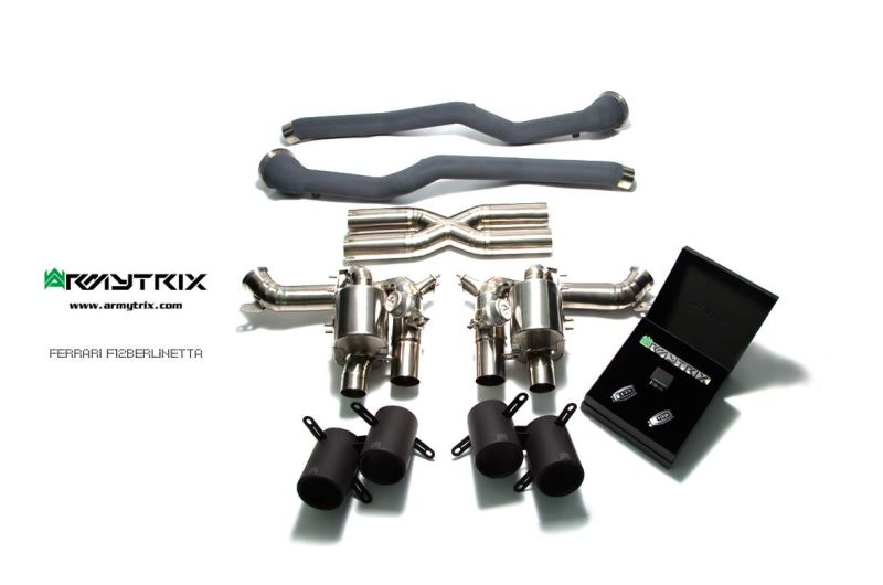 ferrari f12 berlinetta titanium armytrix valvetronic exhaust