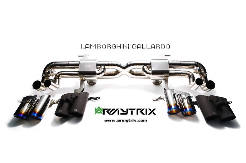 lamborghini gallardo titanium armytrix valvetronic exhaust