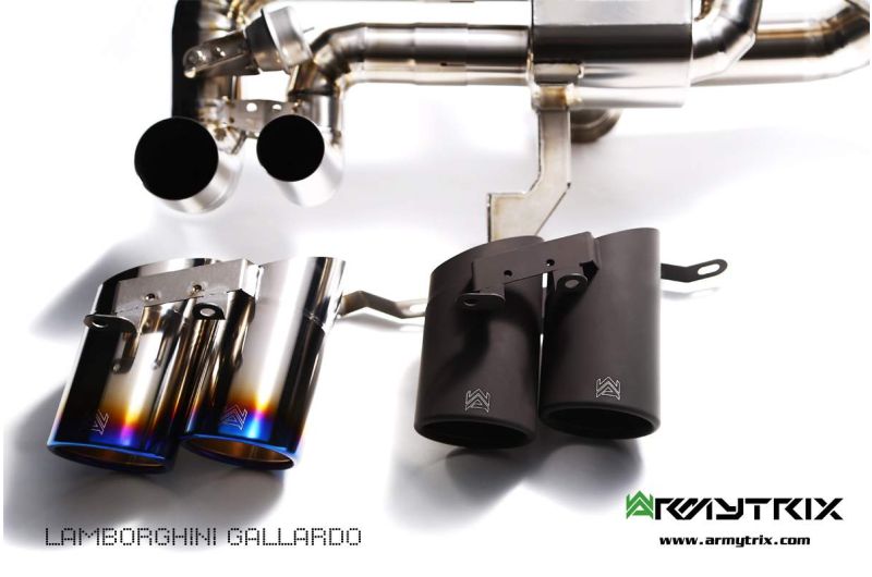 lamborghini gallardo titanium armytrix valvetronic exhaust