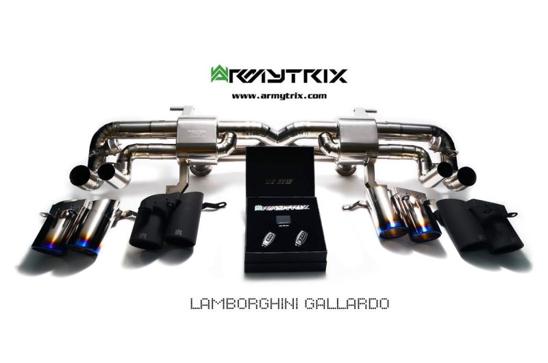 lamborghini gallardo titanium armytrix valvetronic exhaust