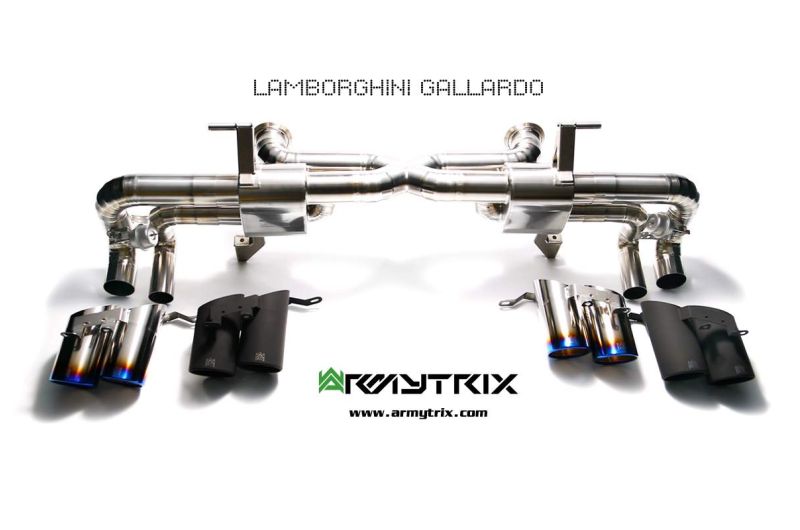 lamborghini gallardo titanium armytrix valvetronic exhaust