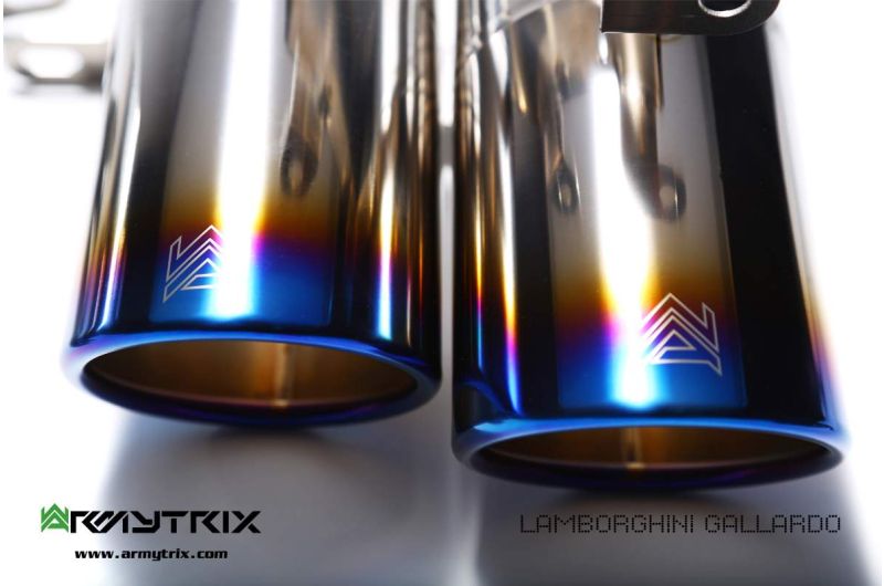 lamborghini gallardo titanium armytrix valvetronic exhaust