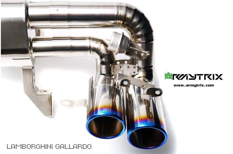 lamborghini gallardo titanium armytrix valvetronic exhaust