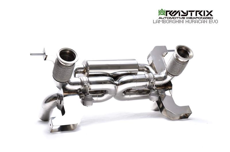 lamborghini huracan evo stainless steel armytrix exhaust valvetronic