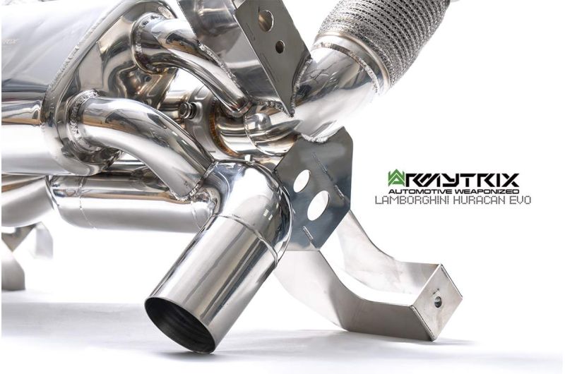 lamborghini huracan evo stainless steel armytrix exhaust valvetronic