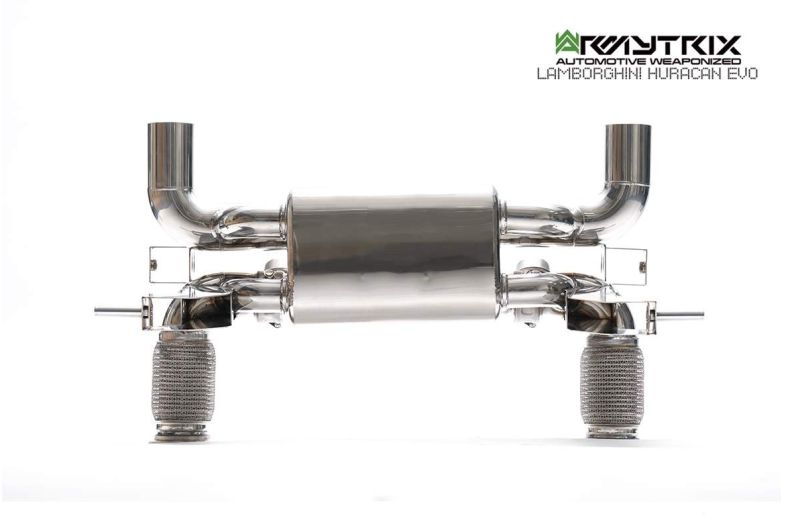 lamborghini huracan evo stainless steel armytrix exhaust valvetronic