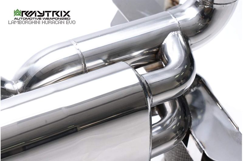 lamborghini huracan evo stainless steel armytrix exhaust valvetronic