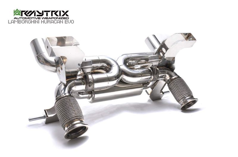 lamborghini huracan evo stainless steel armytrix exhaust valvetronic