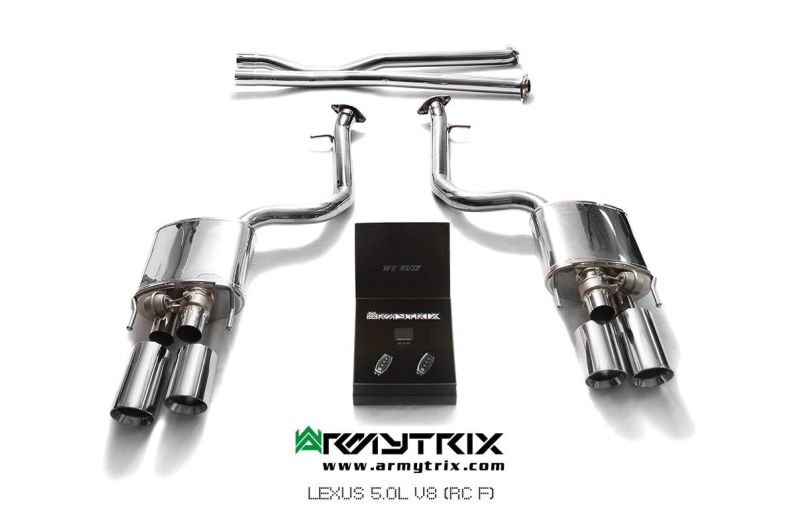 lexus rc f armytrix valvetronic exhaust