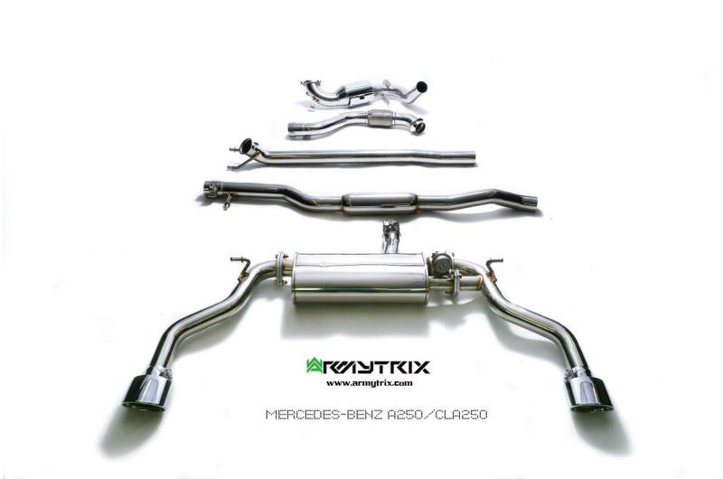 mercedes benz cla250 armytrix valvetronic exhaust