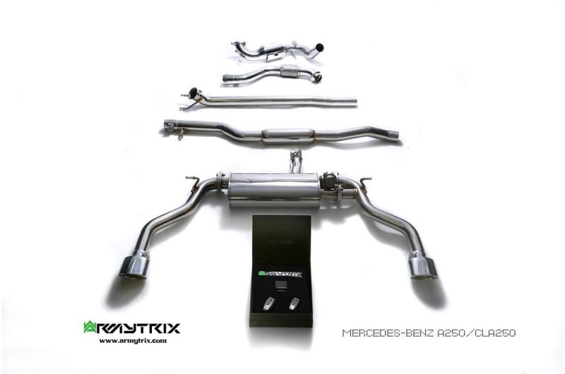 mercedes benz cla250 armytrix valvetronic exhaust