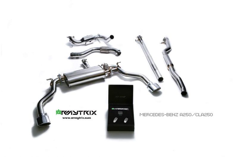 mercedes benz cla250 armytrix valvetronic exhaust