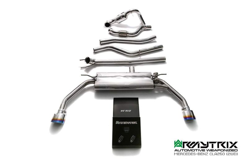 mercedes benz cla250 armytrix valvetronic exhaust