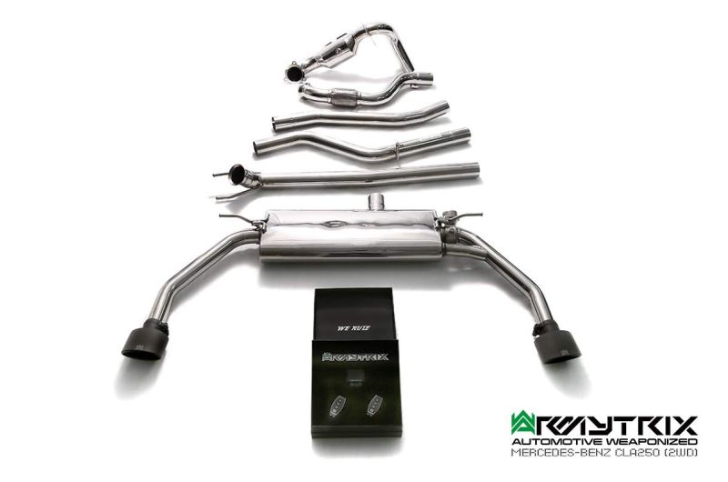 mercedes benz cla250 armytrix valvetronic exhaust