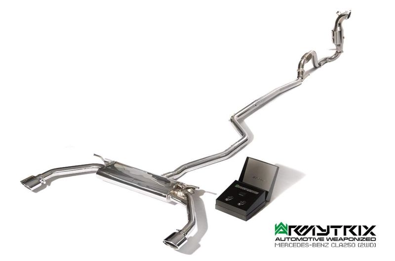 mercedes benz cla250 armytrix valvetronic exhaust