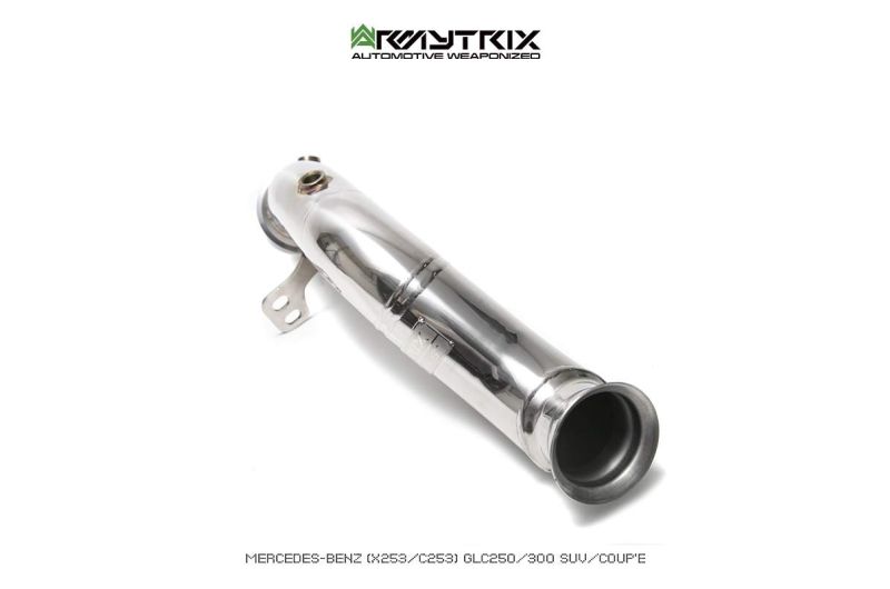 mercedes benz c253 glc250 glc300 coupe armytrix exhaust valvetronic test pipe straight pipe