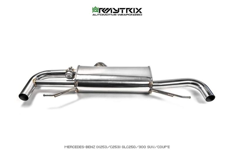 mercedes benz c253 glc250 glc300 coupe armytrix exhaust valvetronic