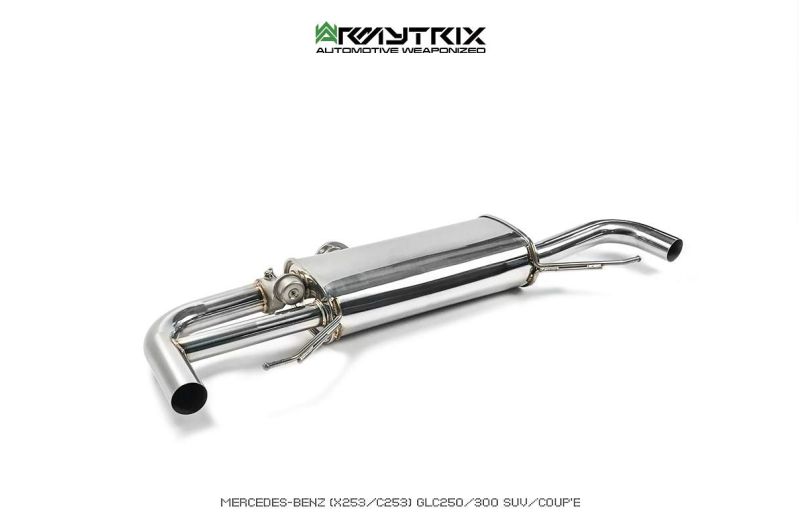 mercedes benz c253 glc250 glc300 coupe armytrix exhaust valvetronic