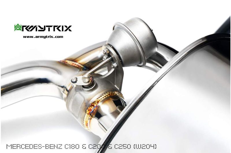 mercedes benz w204 c250 armytrix valvetronic exhaust