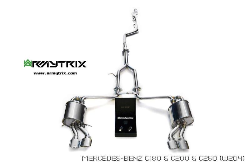 mercedes benz w204 c250 armytrix valvetronic exhaust