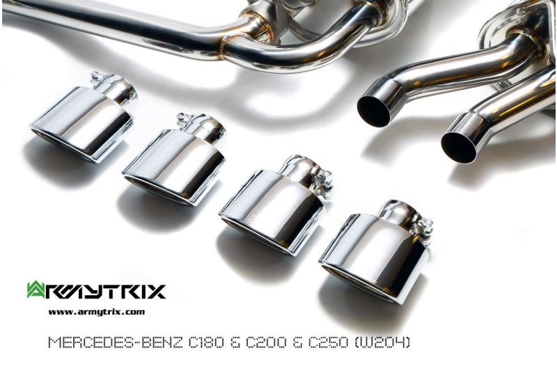 mercedes benz w204 c250 armytrix valvetronic exhaust