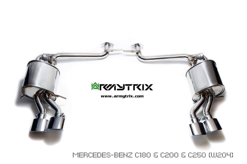 mercedes benz w204 c250 armytrix valvetronic exhaust