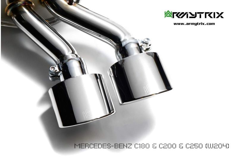 mercedes benz w204 c250 armytrix valvetronic exhaust