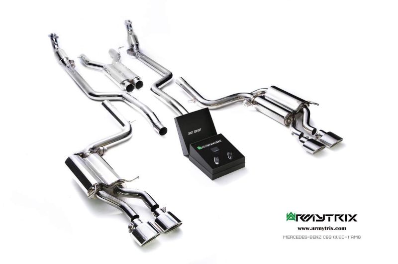 mercedes benz w204 c63 armytrix valvetronic exhaust