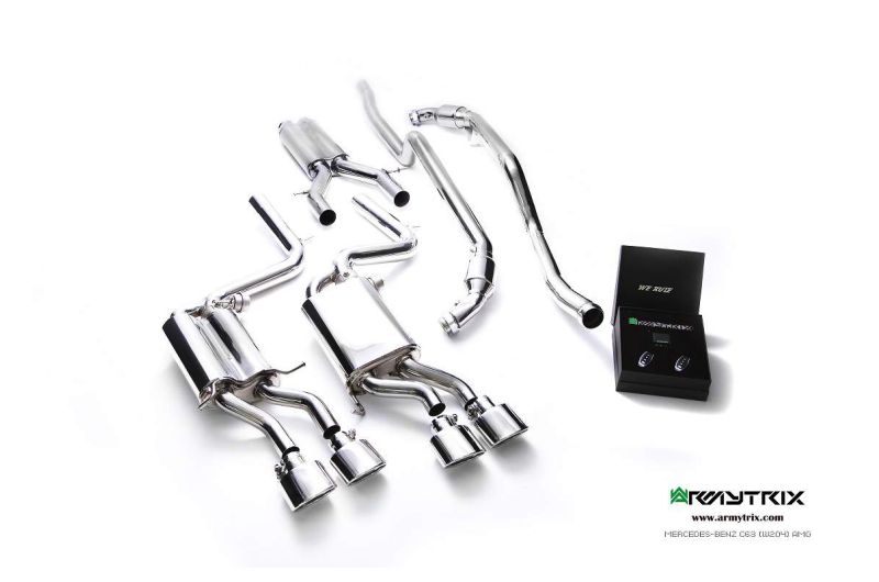 mercedes benz w204 c63 armytrix valvetronic exhaust