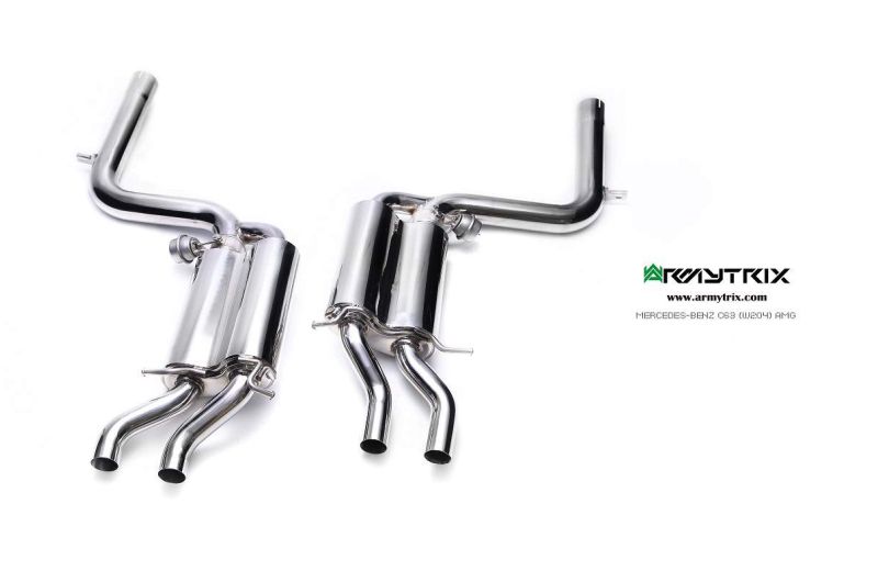 mercedes benz w204 c63 armytrix valvetronic exhaust