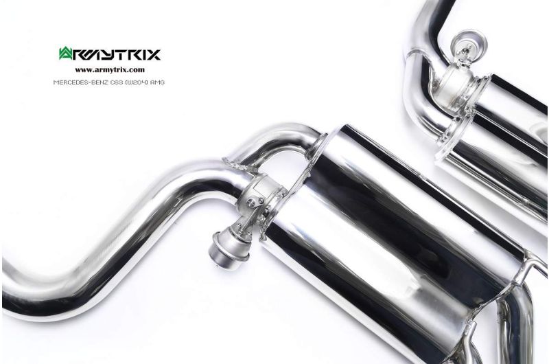 mercedes benz w204 c63 armytrix valvetronic exhaust