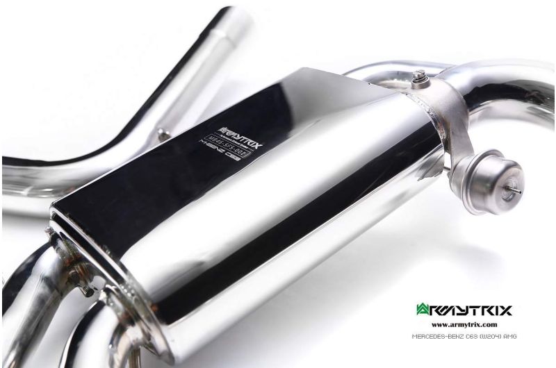 mercedes benz w204 c63 armytrix valvetronic exhaust