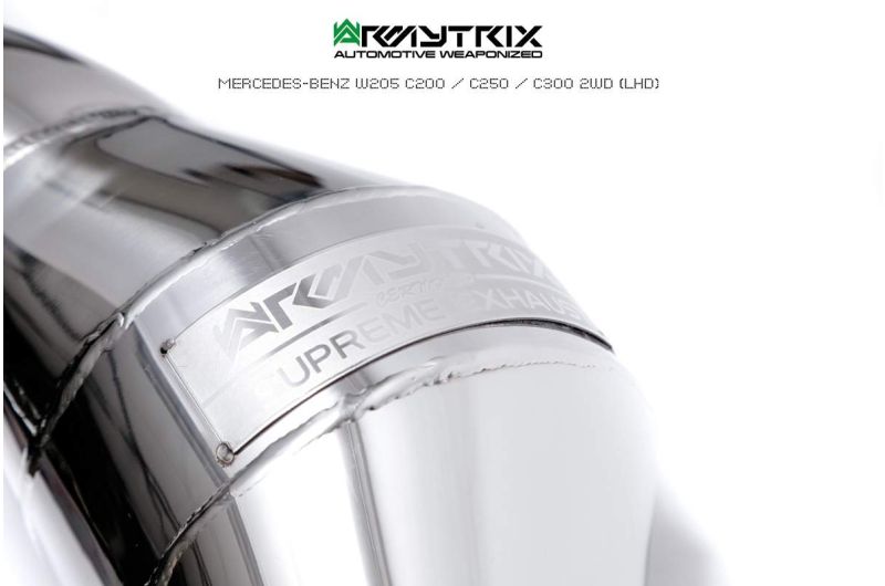 mercedes benz w205 250 armytrix valvetronic exhaust