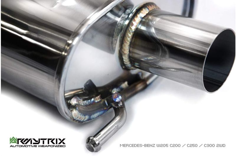 mercedes benz w205 250 armytrix valvetronic exhaust