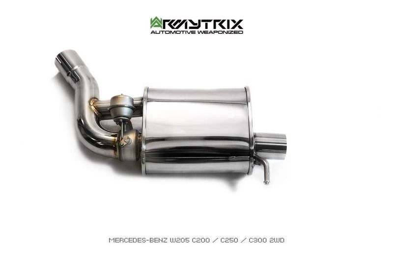 mercedes benz w205 250 armytrix valvetronic exhaust