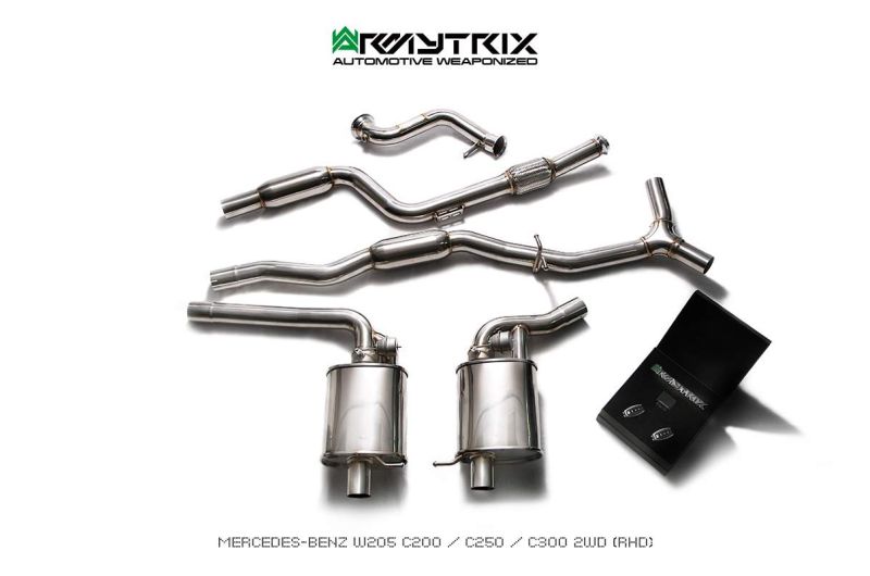 mercedes benz w205 250 armytrix valvetronic exhaust