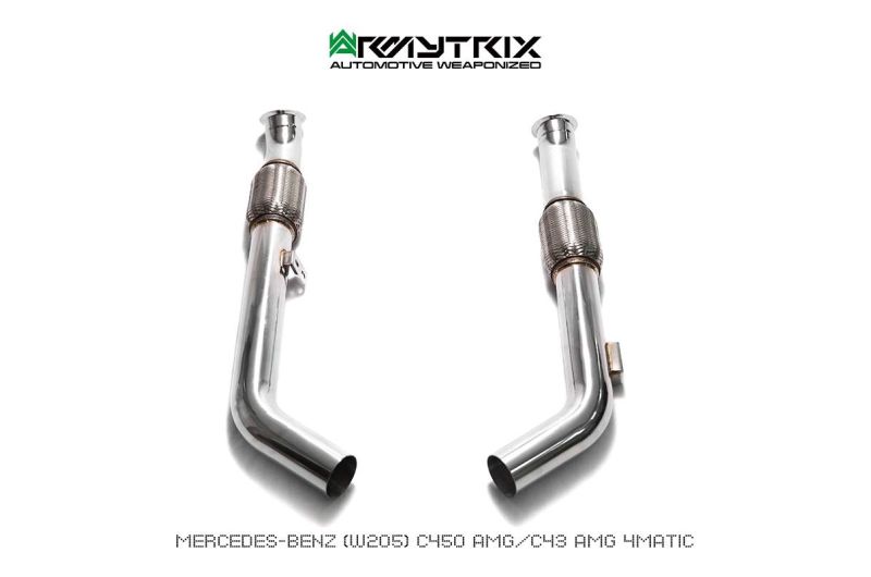 mercedes benz w205 c450 armytrix valvetronic exhaust