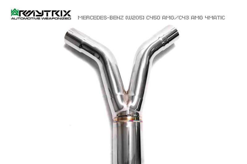 mercedes benz w205 c450 armytrix valvetronic exhaust