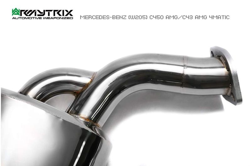 mercedes benz w205 c450 armytrix valvetronic exhaust