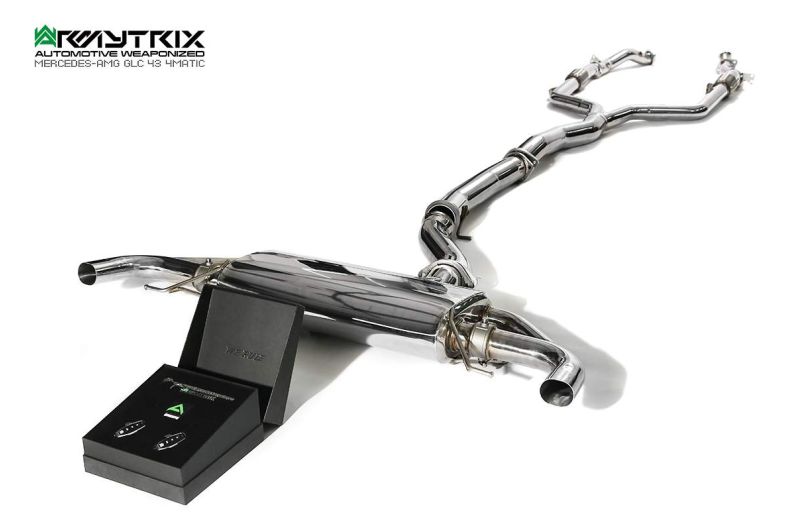 mercedes-benz x253 glc43 amg coupe suv armytrix exhaust valvetronic