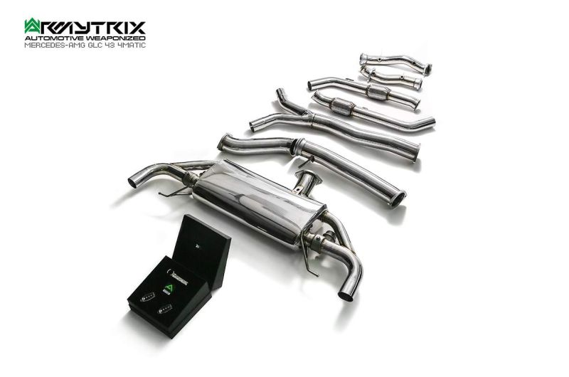 mercedes-benz x253 glc43 amg coupe suv armytrix exhaust valvetronic