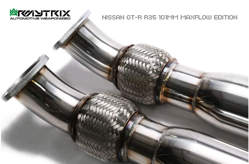 nissan gtr r35 101mm armytrix valvetronic exhaust